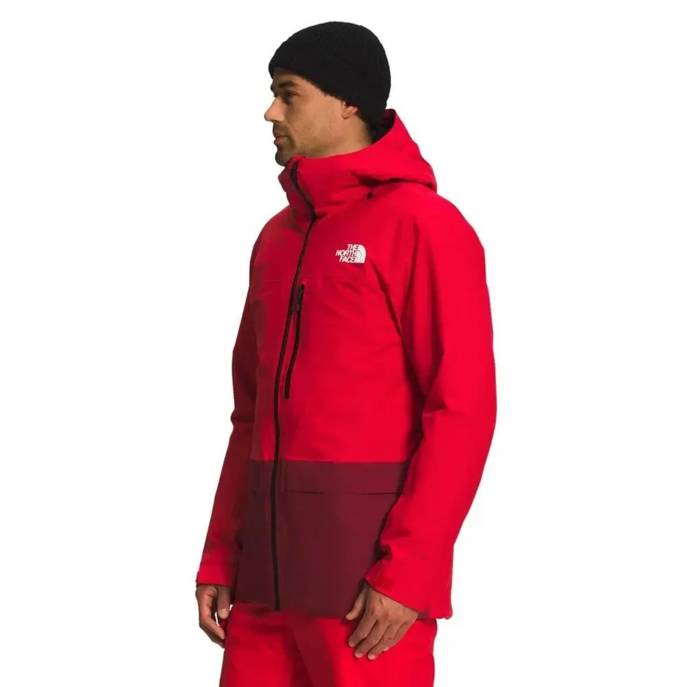 The North Face Sickline Jacket Men's 2XL Red Waterproof Full Zip Hooded KFC261